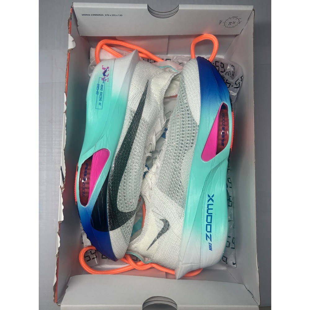 Nike Air Zoom Alphafly Next% 3 Neo Turquoise Size 8 Men FD8311 104 New/No Lid